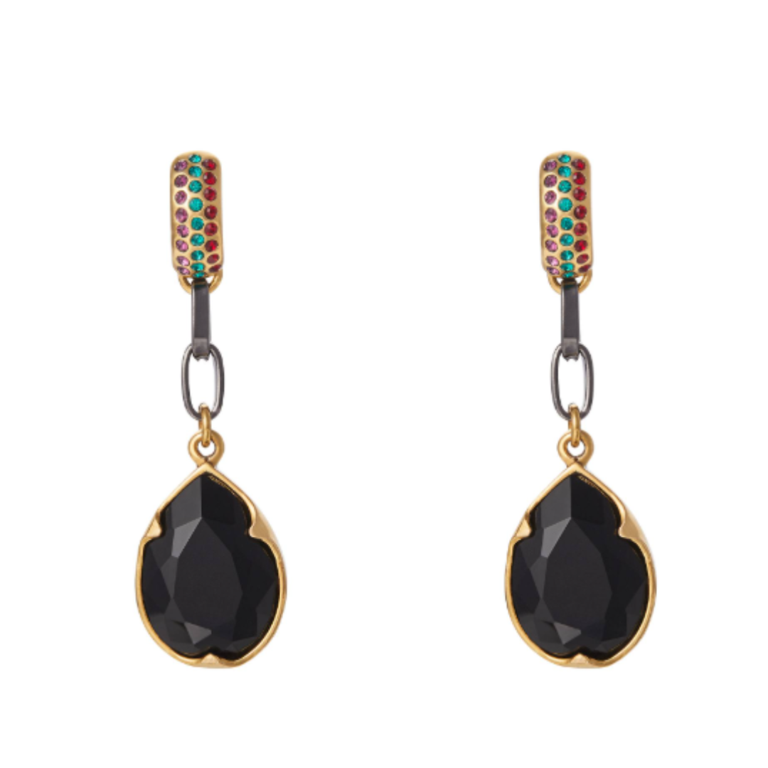 Black Crystal Earrings